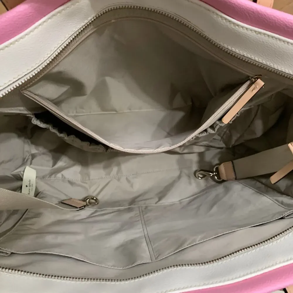 KATE SPADE Multicolor Stripe Grove Street KAYLIE Large Baby Bag Business Bag
